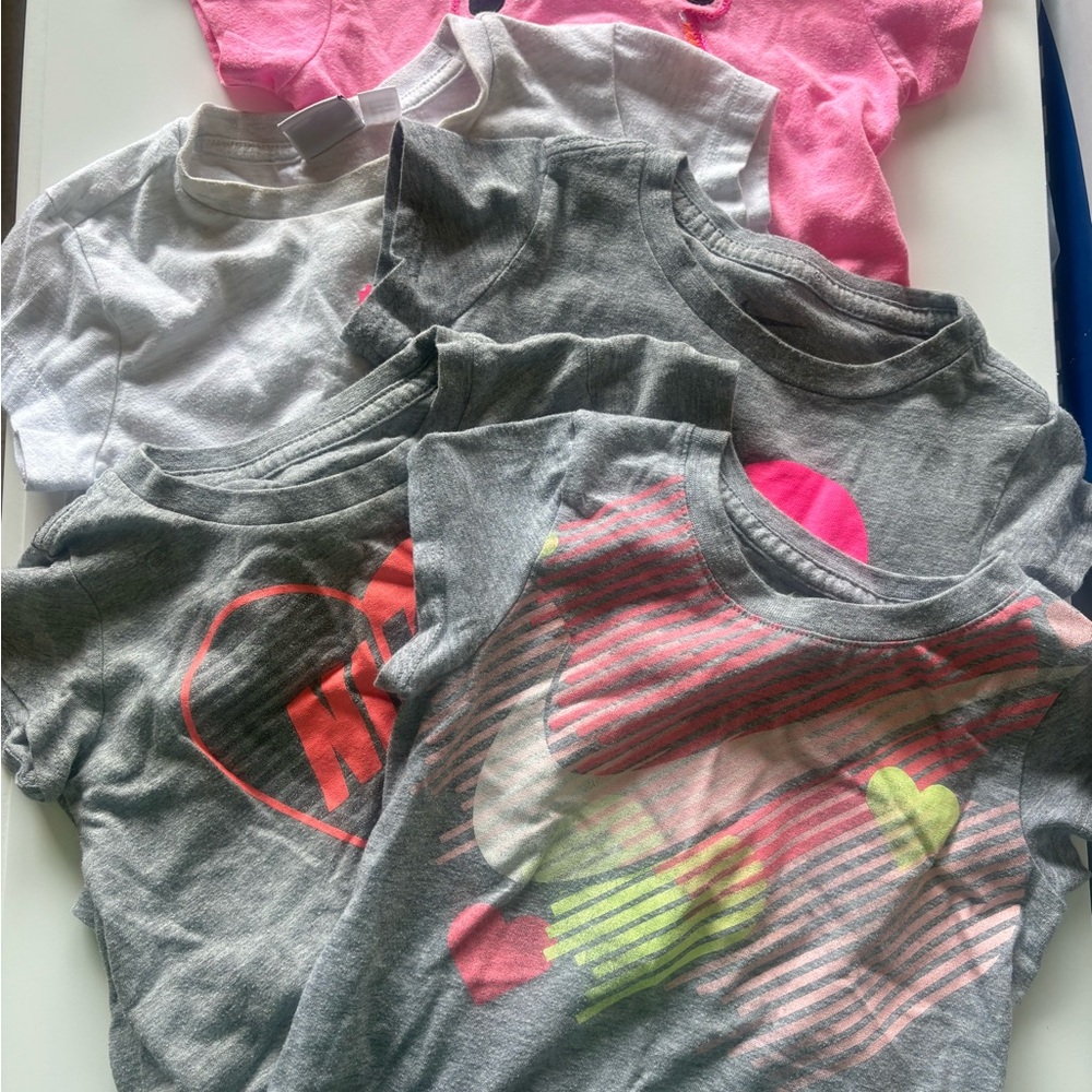 Bundle of Toddler Girls T Shirts 4T Puma Nike